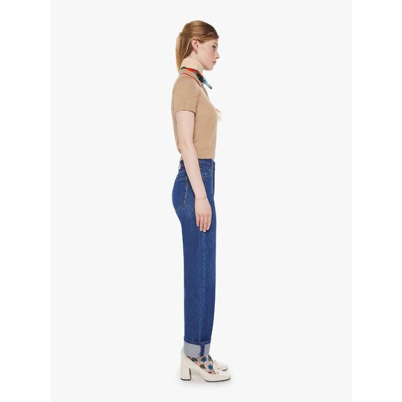 NWT Chloe Fineman x MOTHER The Glider Hover Cuff in Cabin Fever Rigid Jeans 26 - Picture 10 of 12
